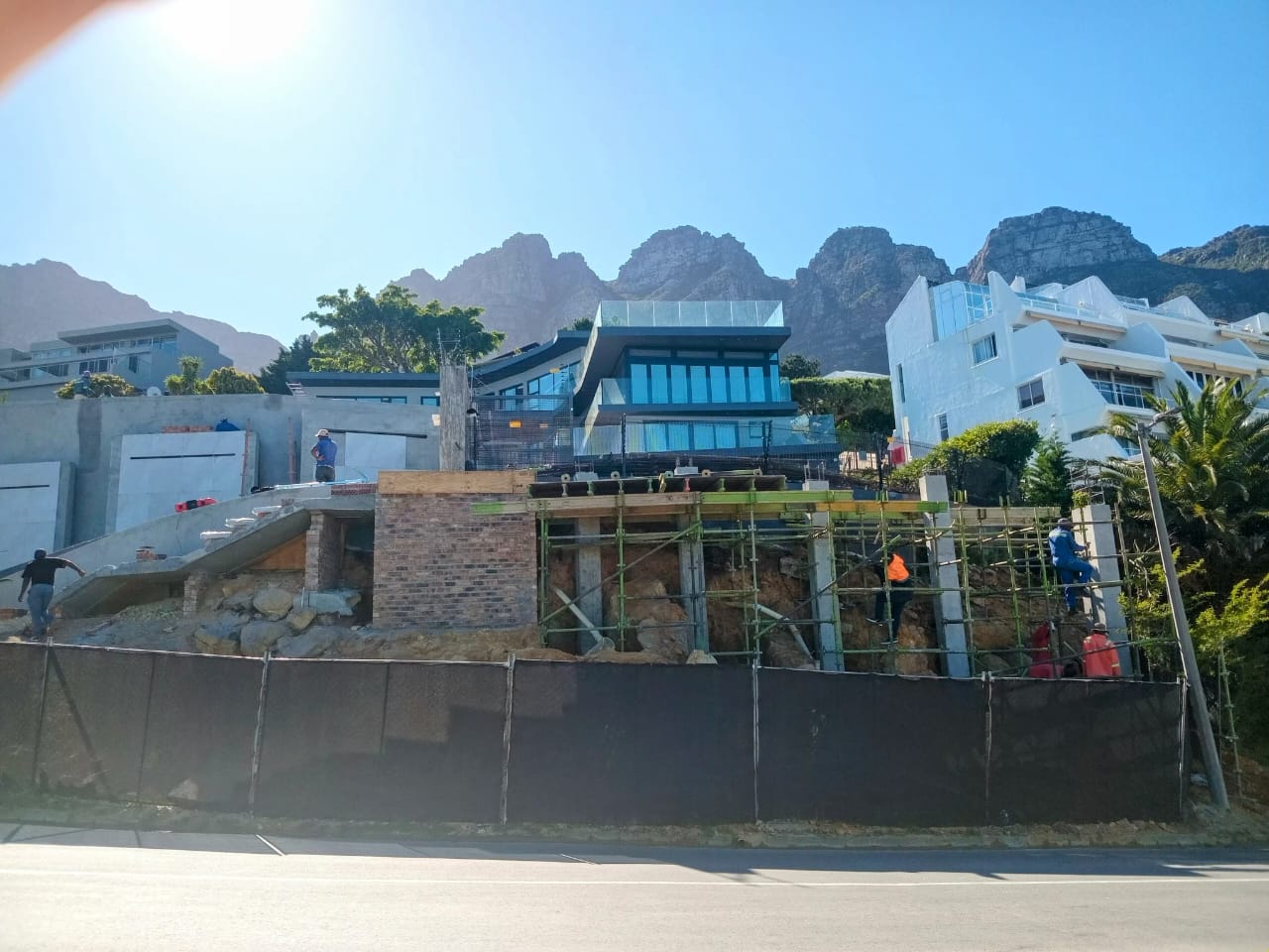 Modern construction site